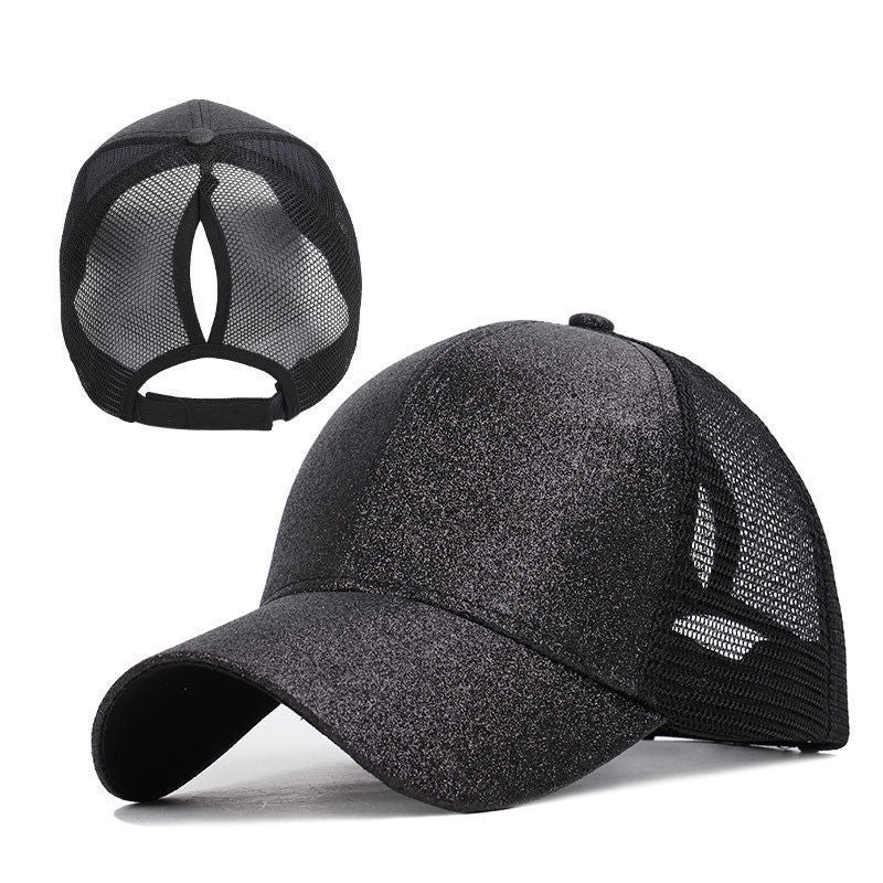 Wholesale Ponytail Sunscreen Fashion Hollow Mesh Baseball Cap